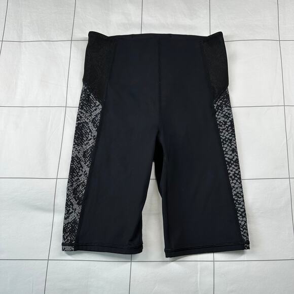 Athleta Shorts Womens XS Black Stay Fly 9" Compression Reflective Athletic Run - Picture 2 of 11